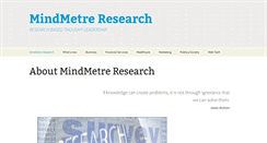 Desktop Screenshot of mindmetreresearch.com